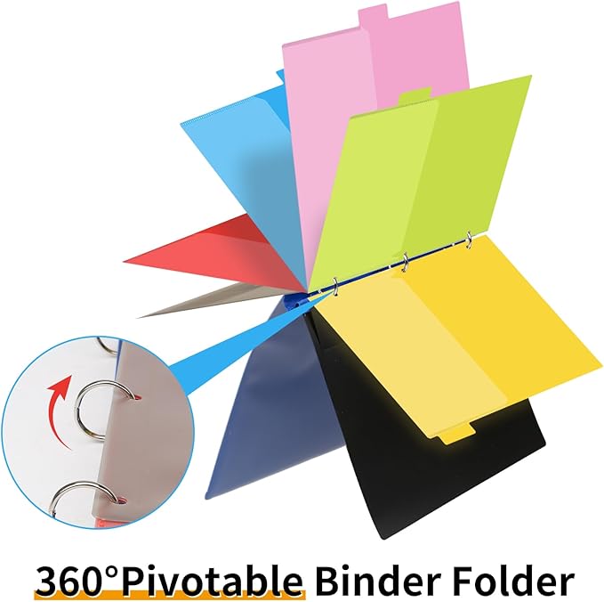360 Pivotable Project Organizer, 3 Ring Binder - Image 4