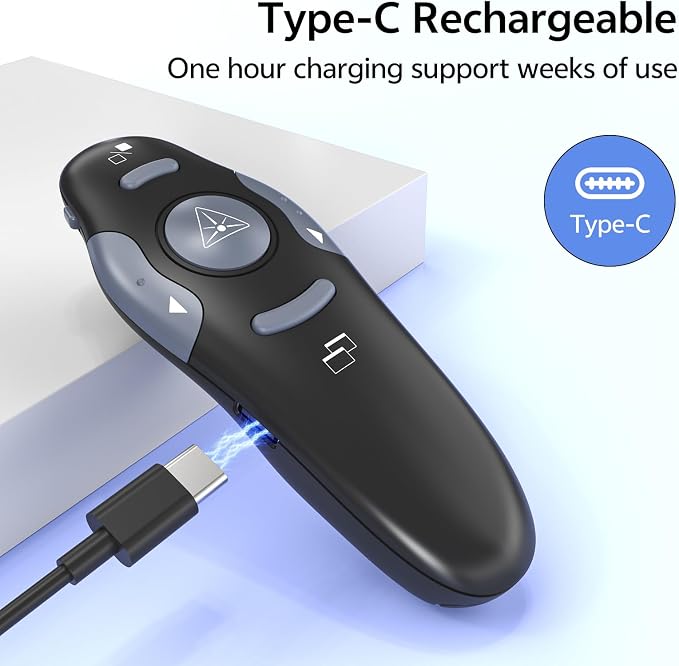 Presentation Clicker with Case Storage: PowerPoint Wireless Presenter Remote - Image 5