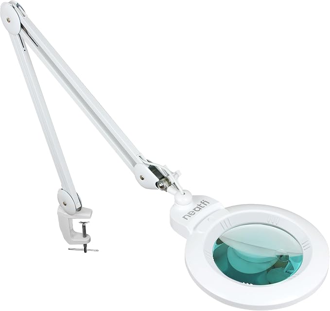 Neatfi XL Bifocal LED Magnifying Lamp, 7-Inch Lens, 5D/20D Magnification by Neatfi