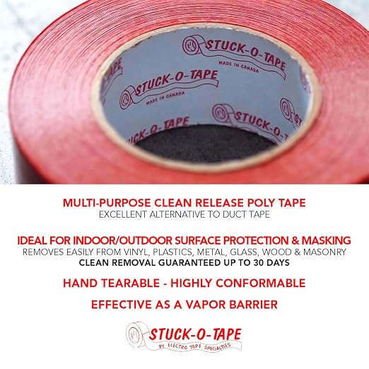 Stuck-O-Tape - Multi-Purpose Polyethylene Tape - Indoor/Outdoor Masking Surface - Image 3