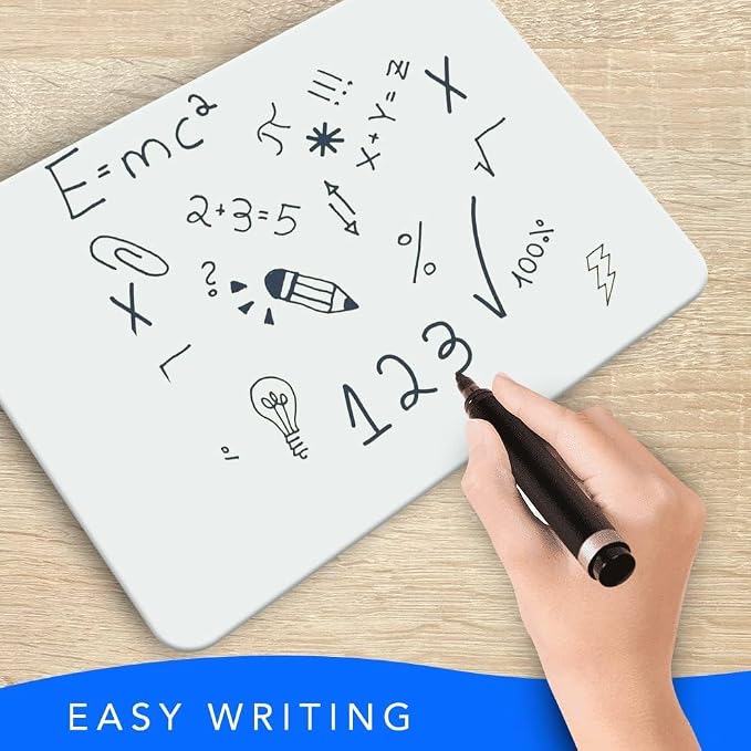 Small White Board, 9 x 12 Double Sided Dry Erase Lapboard - Image 5