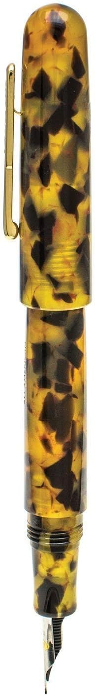 Conklin All American Fountain Pen in Tortoiseshell – Medium Nib, Vintage Design - Image 2
