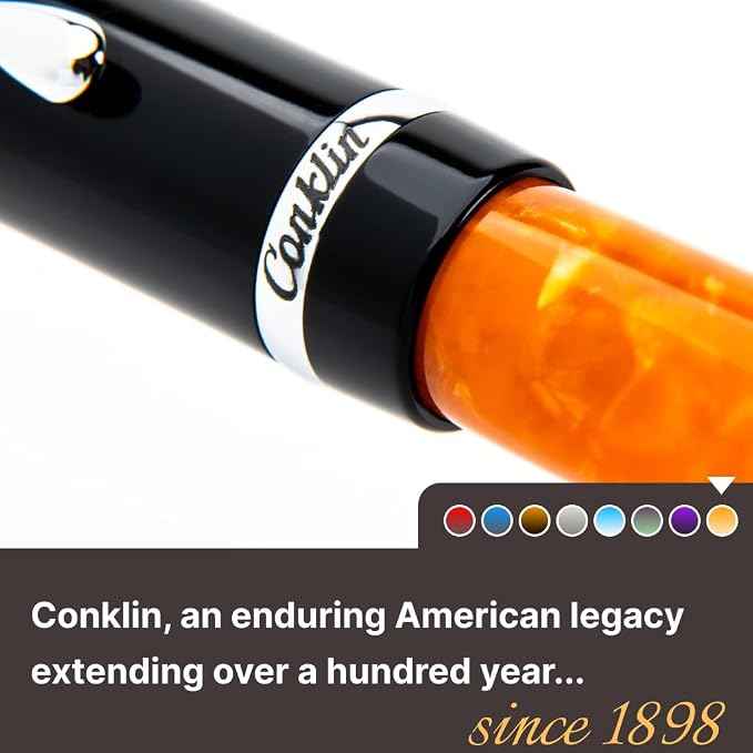 Conklin Duragraph Fountain Pen Orange Nights