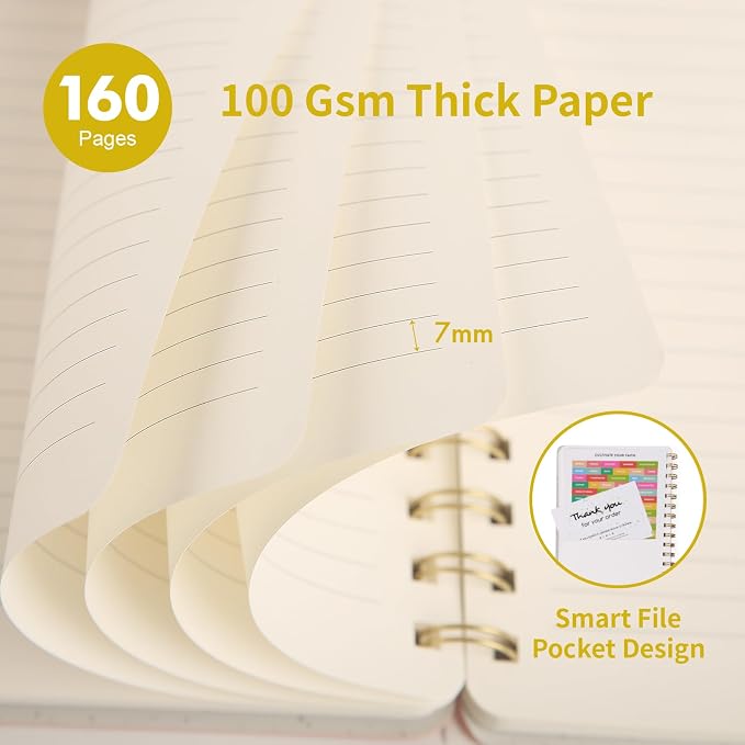 Oneirom Spiral Notebook-6.10" x 8.19" College Ruled Journal - Image 3