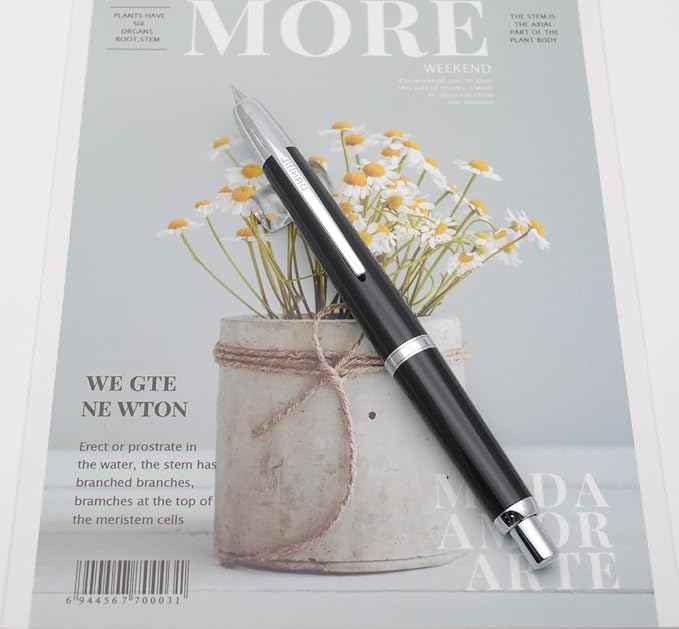 JINHAO 20 Press Fountain Pen, Retractable Capless Resin Pen