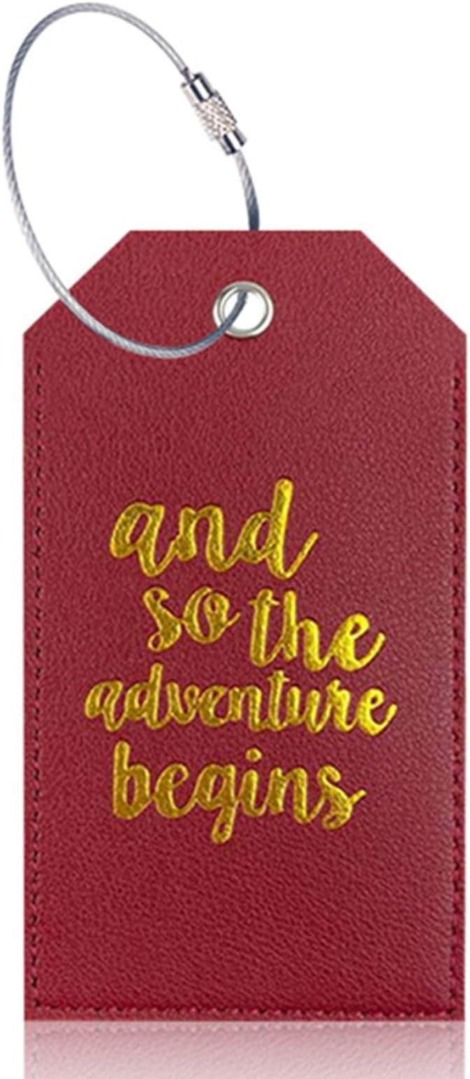 Portable Leather Travel Labels by Unknown