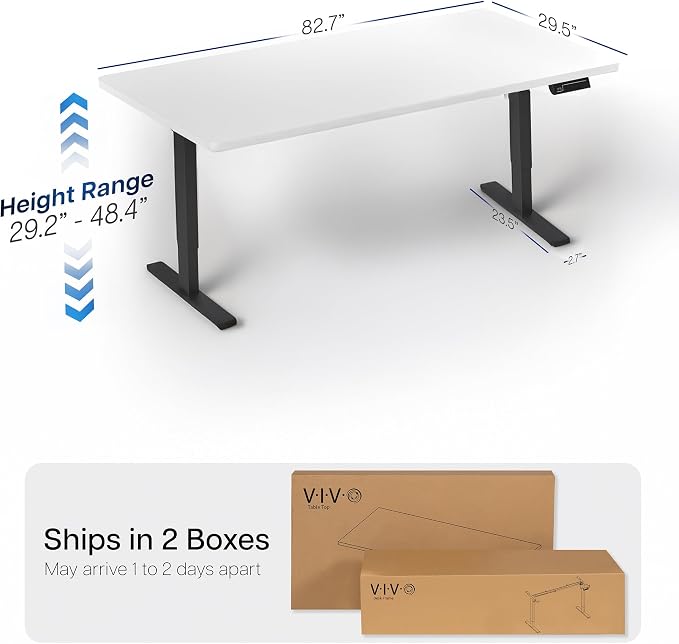 VIVO Large Electric 83 x 30 in Standing Desk, Memory Height Adjustment - Image 3