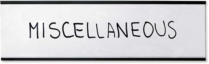 SmartSign Magnetic 'C' Channel Label Holders | 2.5" x 8" Pack of 10 - Image 5