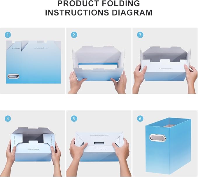 Oterri Cardboard File Organizer Box - Image 3