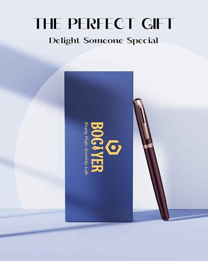 BOCIYER samurai Fountain Pen Set, Hand Polished Medium Nib, Calligraphy Nib