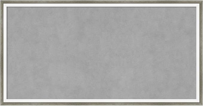 Amanti Art Silver Framed Magnetic Board 13x25 Small Vision Board by AmantiArt