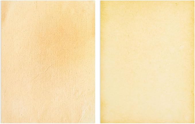 Vintage Paper - 8.5 x 11 in, Stained Antique Double-Sided, 96 Sheets - Letter & - Image 7