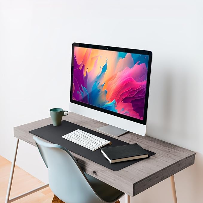 Vine Creations Leather Desk Mat 32" x 17", Desk Protector Mat, PU Leather Desk - Image 4