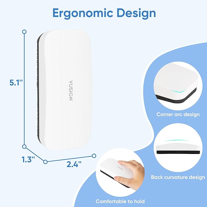 VUSIGN Magnetic Dry Erase White Board Eraser- 4 Pack, Glass Whiteboard Eraser - Image 6