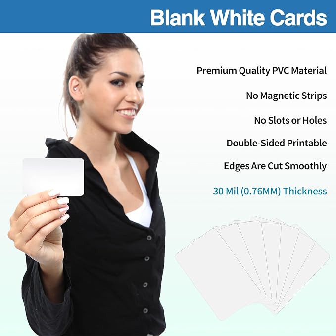 25 Pack - Premium Blank PVC Cards - Image 6