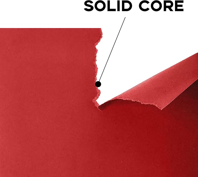 50 Pack Red Cardstock 8.5 x 11 65lb Printer Paper, Goefun Red Card Stock Paper - Image 3
