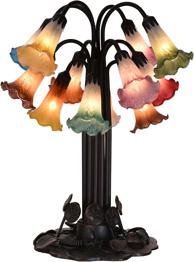 Bieye LS13S Lily Flower Blown Glass Lampshade - Image 5