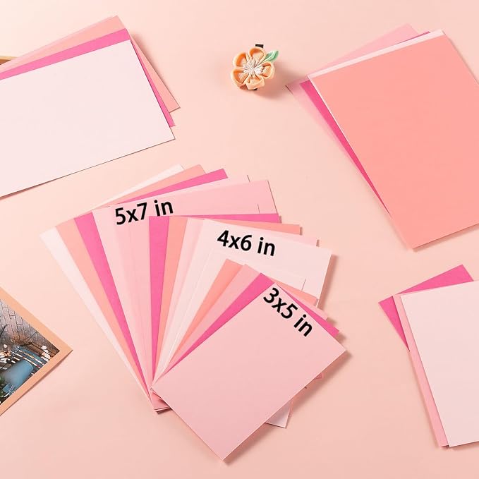 50 Sheets 4x6 Colored Cardstock Paper 5 Colors Blank Flash Cards, 250 GSM Heavy - Image 6