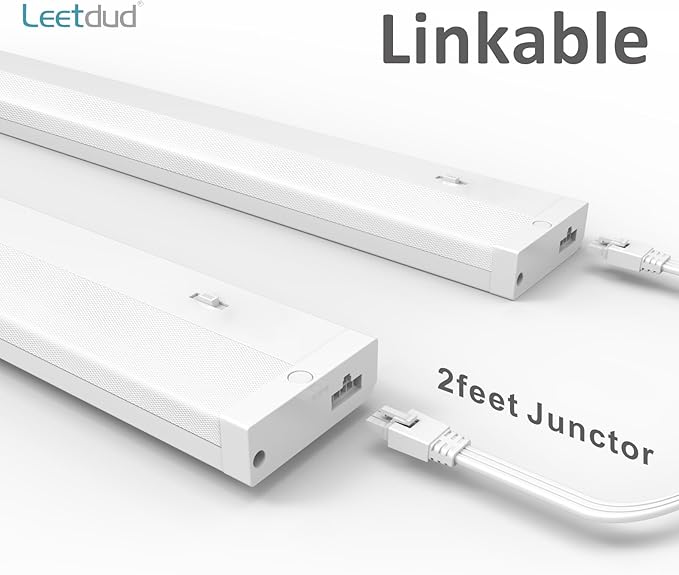 Leetdud LED Under Cabinet Lighting Hardwired or Plug in, 40 Inch 20W, Dimmable - Image 4