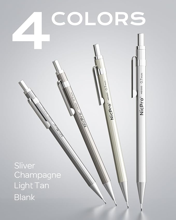 Nicpro 4 Pack Mechanical Pencil 0.7mm - Image 7