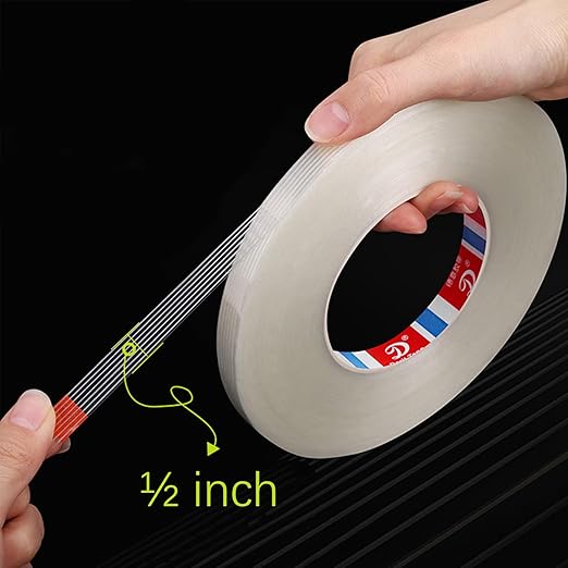 KAIY Strapping Tape 3 Roll, 1/2 inch x 60 yds Fiberglass Reinforced Packing - Image 6