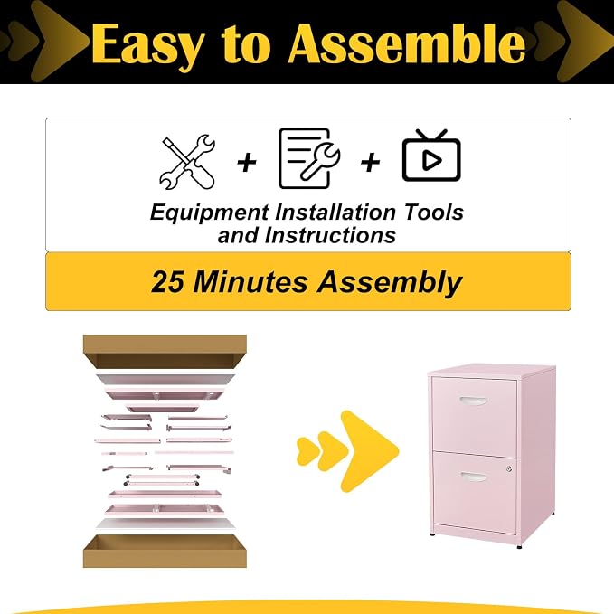SteeLoong 2 Drawer File Cabinet - Image 6