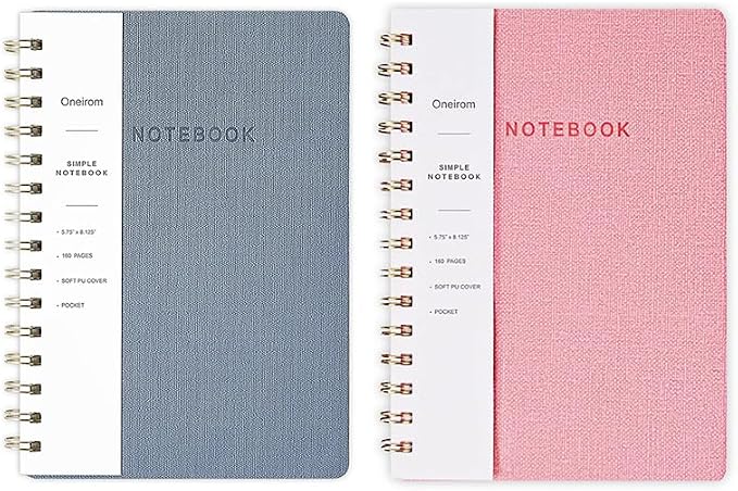 Spiral Notebook-5.75" x 8.125" College Ruled Journal by Oneirom