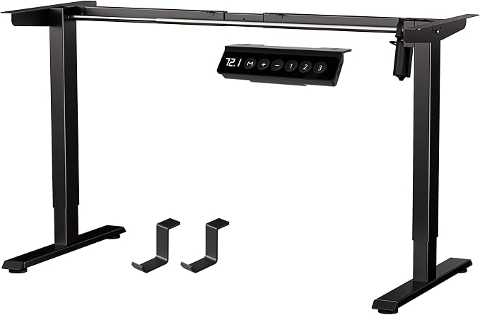 BIZUM Electric Standing Desk Frame, Height Adjustable Sit Stand Desk Base by Unknown