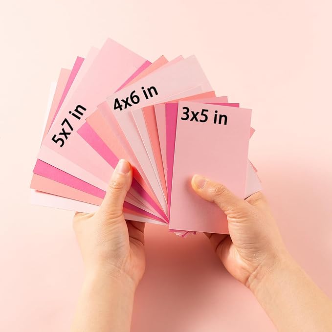50 Sheets Colored Cardstock Paper 5 Colors, 250 GSM Heavy Card Stock - Image 2