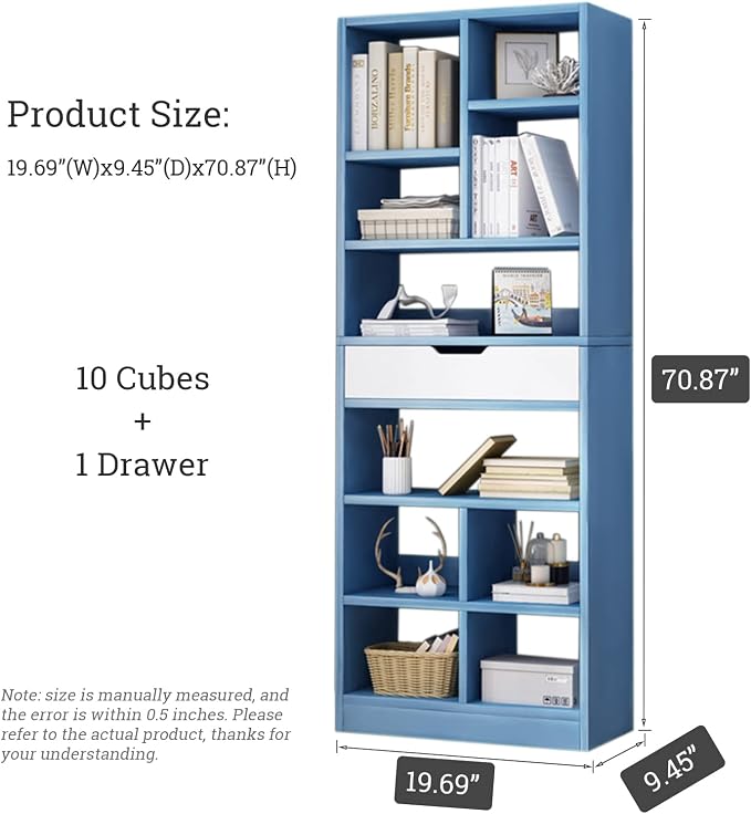 IOTXY Wooden Open Shelf Bookcase - Image 3