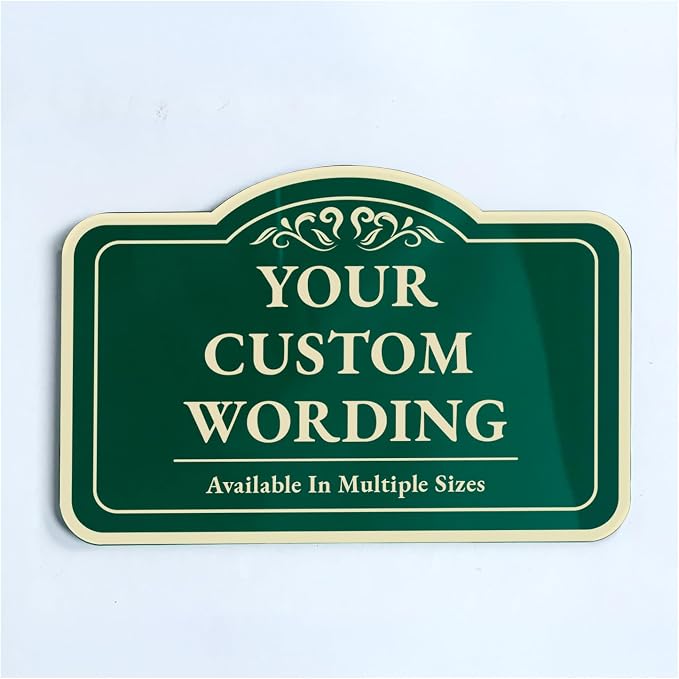 Customizable Outdoor Metal Sign by SpeedyOrders