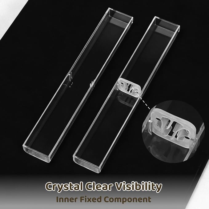 OMISTAR 100PCS Pen Gift Box, Acrylic Clear Pen Gift Box - Image 3