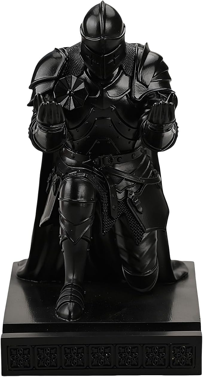 Amoysanli Medieval Armored Warrior Wearing Outerwear, Mobile Phone Stand Knight - Image 4