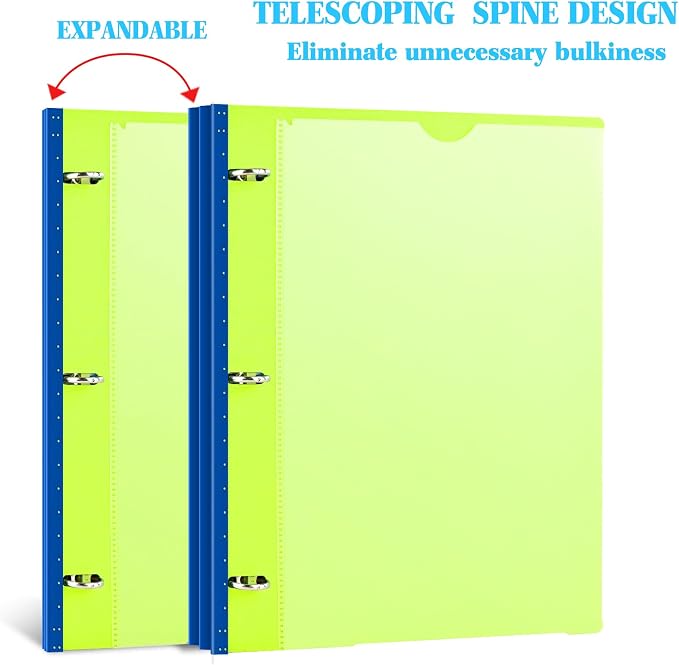 INFUN 1 Inch Telescoping 3 Ring Binder - Image 3