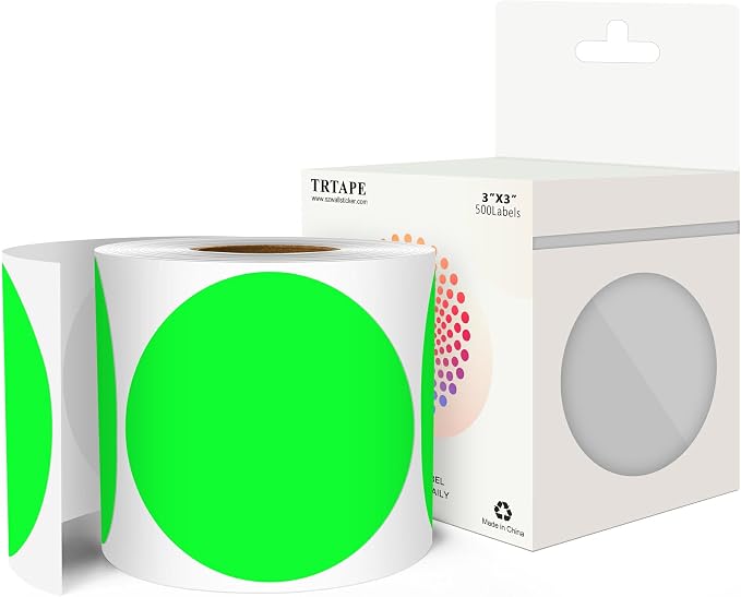 3 Inch Round Color Coding Labels by Unknown