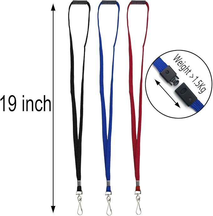 Bird Fiy Lanyards Safety Black Lanyards Neck Flat Premium Breakaway Badge - Image 2
