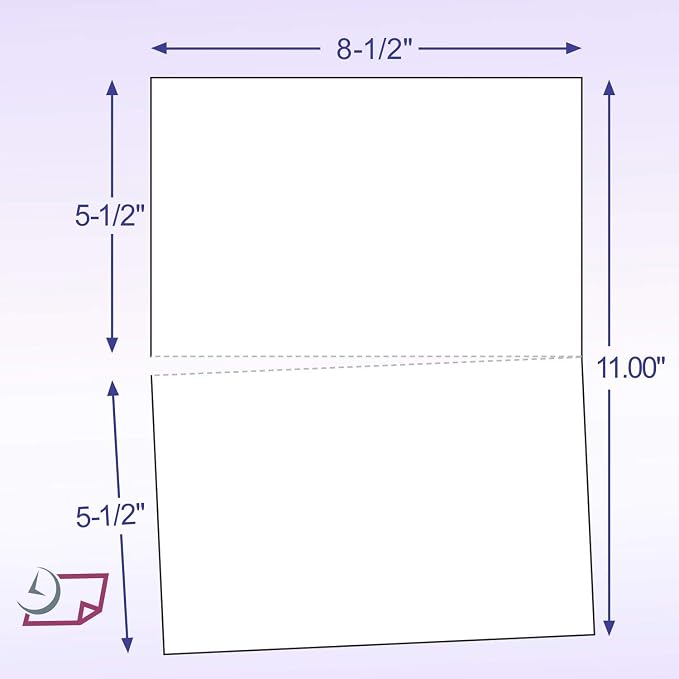 NextDayLabels - Letter Size White Perforated Blank Post Card Cardstock - Image 2