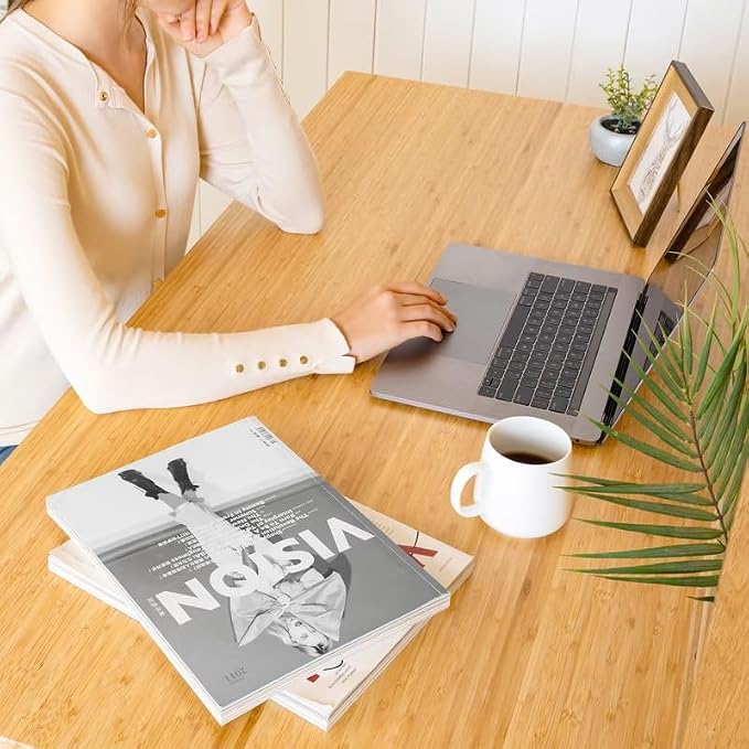 FLEXISPOT EN1 Bamboo Standing Desk, 55 x 28 Inches Whole-Piece Electric Height - Image 2