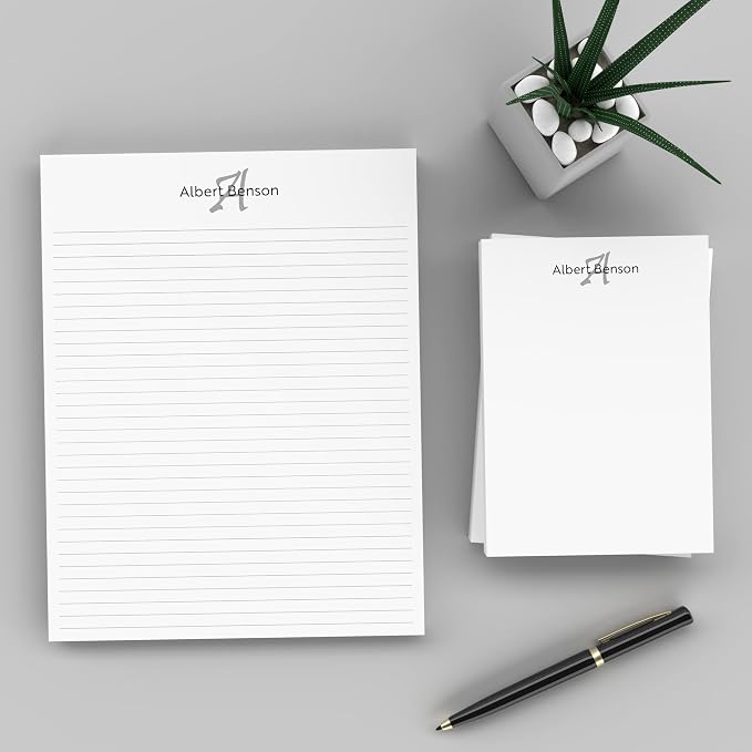 PrintPPS Personalized Monogram Notepads by PrintPPS