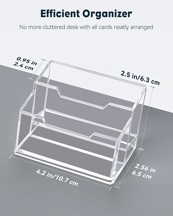 Uniclife Acrylic Business Card Holder - Image 2