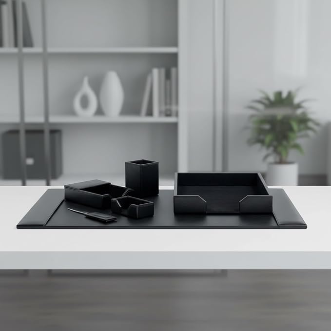 DACASSO Bonded Leather Desk Set - Image 6