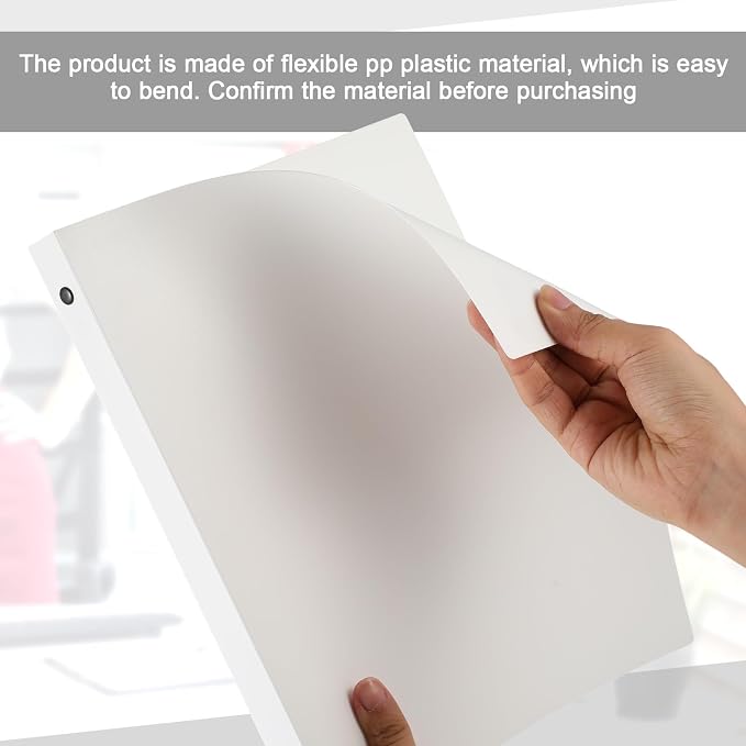 Henoyso 16 Pcs 3 Ring Binder 0.5 Inch Round Fits Letter Size 8.5'' x 11'' Paper - Image 4