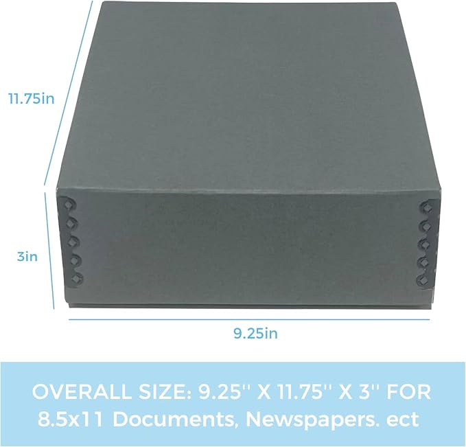 Lineco Museum Archival Storage Box, 9.25x11.75x3 in. Drop Front Design. - Image 2