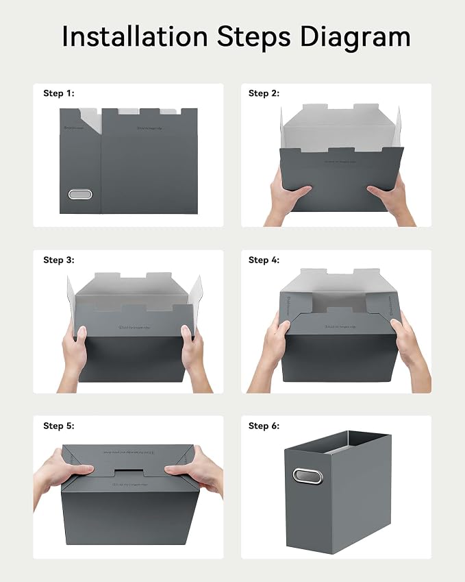 Oterri Cardboard File Organizer Box - Image 4