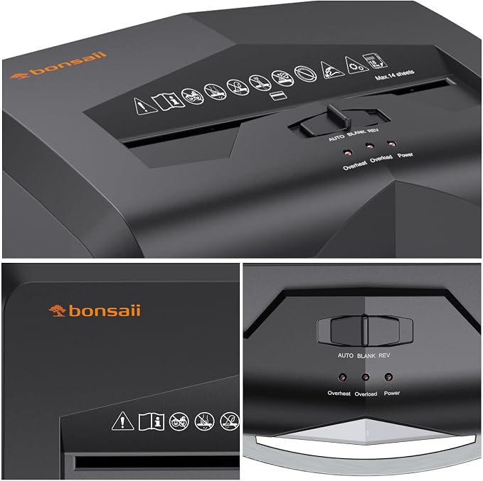 Bonsaii Paper Shredder, 18-Sheet 60-Minutes Shredder - Image 8