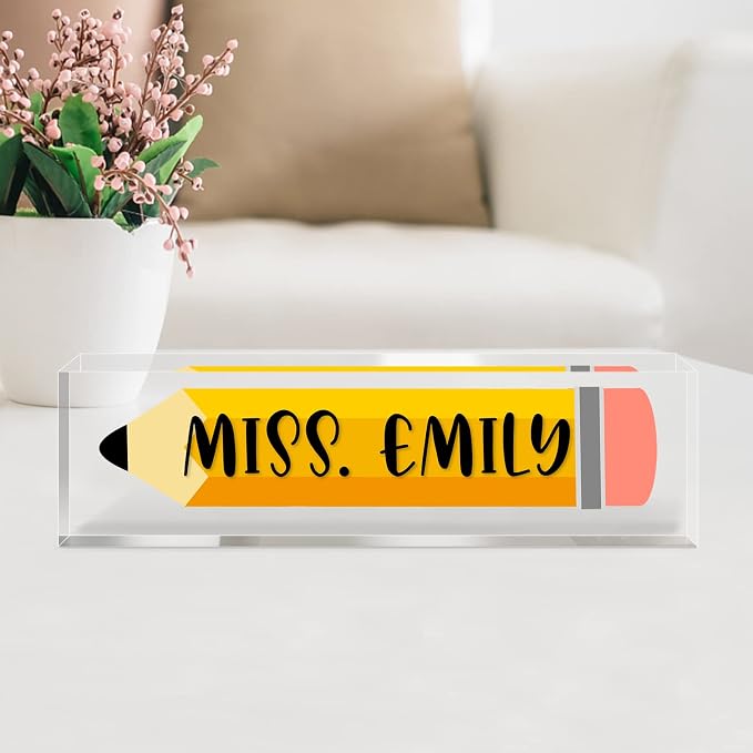Teacher Office Desk Name Plate Personalized, Custom Name Plates - Image 2