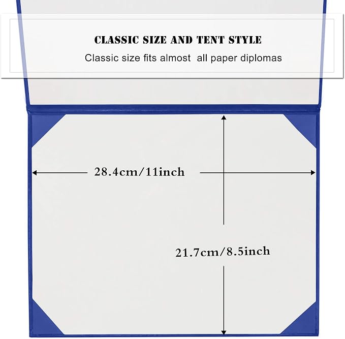 Diploma Cover 8.5” x11” Diploma Holder of Graduation Leatherette Padded - Image 6