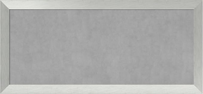 Amanti Art Silver Framed Magnetic Board 24x52 Oversize Vision Board by AmantiArt