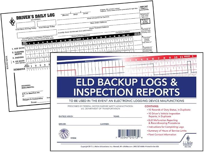 ELD Backup Driver Log Book 10-pk. - Image 3
