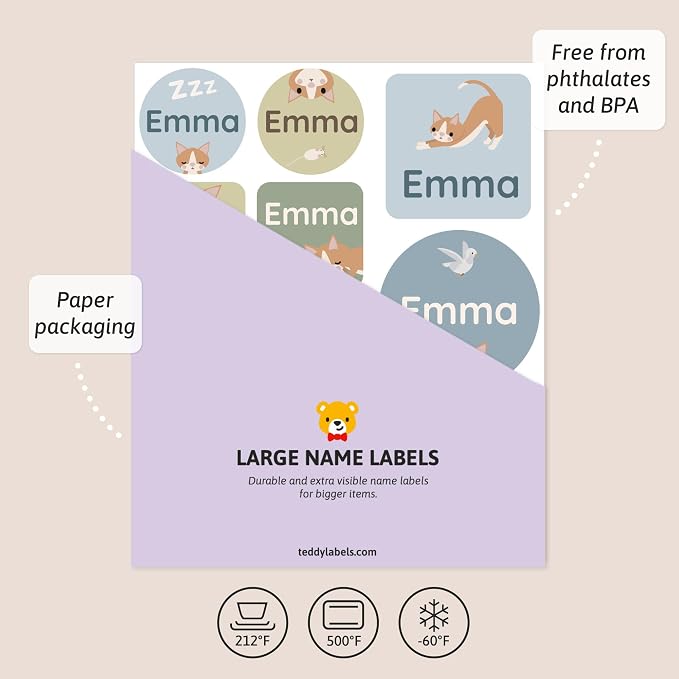 Large Name Labels for Kids - Image 3